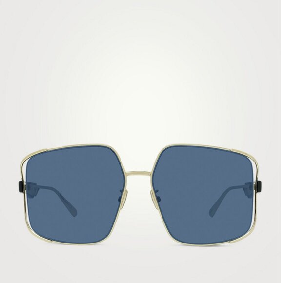 NEW DIOR SUNGLASSES, WOMEN GRAY GOLD EYEWEAR, WOMEN AUTHENTIC SUNGLASSES - Picture 2 of 3